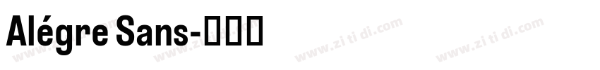 Alégre Sans字体转换